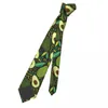 Bow Ties Avocado Flower Floral Unisex stropdas MKINNY POLYESTER 8 CM Classic Fruit Neck For Mens Daily Wear Cravat Party