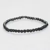 MG0010 Whole 4 mm A Grade Black Tourmaline Bracelet Mini Gemstone Black Bracelet Womens Energy Protection Jewelry254H