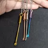 Pendant Necklaces Fashion Metal Necklace 4 Colors Mini Spoon Small Tool Jewelry Stainless Steel Creative Handmade260v