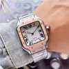 Fashion Full Brand Wrist Watches Men Male Square Style Quartz Tank Steel Metal With Clock CA 119