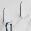 Krokar 5x Punch-Free Hook Metal Coat för hängande vantar Hattar Keys Väggmonterad stark klibbig köksdörr