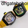 Richardmills Watches Mechanical Watch Secondhand95 Ne Wrich Ardmill Errm61 Mens Serie Swatch Green Runwa Yhollo Wntptc Arbo Nfiber Black Ceram Icring