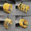 Bangle 24K Gold Plated Bracelets Luxury Dubai Bangles Jewellery African Cuff Charm Wedding Ethiopian Jewelry For Women