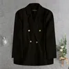 Chaquetas de mujer Chaqueta de traje verde caramelo para mujer Abrigo de otoño Longitud media Abrigos elegantes causales Invierno