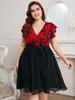 Plus size vestidos de noite vestido festa elegante baile grande casamento verão para as mulheres 2024 gordinho grande sexy