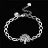 Vrouwen Sterling Verzilverd Levensboom hanger Bedelarmband GSSB574 mode 925 zilveren plaat sieraden bracelets247S