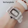 Richardmill Horloge Dameshorloges Designer Richads Miler Tiktok Live-uitzending Richar Sport Vrije tijd Siliconen Tape Kalender Emmer Waterpr