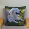 Pillow Smart Labrador Retriever Dog Cover Soft Short Plush 45 45cm Case Home Decor Animal Pillows For Sofa Car