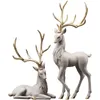 Decorative Objects Figurines Creative home furnishings wine cabinet decorations moving to house gifts elk ornaments living room decoration 230928