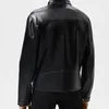 Giacche da uomo con cerniera diagonale Giacca in pelle da motociclista Cappotto sintetico Streetwear Nero