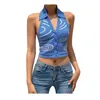 Camisoles Tanks Damesblouse Mode Casual mouwloze bedrukte slingtop Heren wollen trui vest