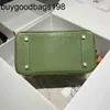 Designer Bag Ostrich Handväskor Tygväskor Premium Olive Green Leather 3025mini Small Portable Togo Litchi Patternwnyr har logotyp