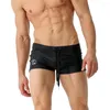 Shorts pour hommes WK168 2023 Summer Beach Noir Bleu Foncé Serré Sexy Taille Basse Hommes Maillots De Bain Maillots De Bain Maillots De Bain Bikinis Maillots De Bain