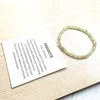 Braccialetti di collegamento MG0105 Mini gioielli naturali all'ingrosso della pietra preziosa delle donne del braccialetto di Prehnite del grado da 4 millimetri naturali