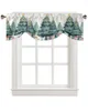 Занавеска для рождественской елки, подарочная коробка, окно для гостиной, кухонный шкаф, подвязка, карман для штанги