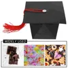 Envoltório de presente 50 pcs Bachelor Hat Embalagem Caixa Multi-Função Doces Recipiente Doces Papel Decorativo Caso Amantes Chocolate