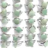 50pcs Natural Green Jade Rings Mixed Size For Women Cheap Rings For Promotion302e