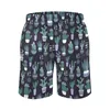 Shorts masculinos Cactus Print Board Verão Engraçado Plantas Clássico Calças Curtas Esportes Surf Quick Dry Design Praia Troncos