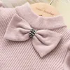 Girl's Dresses Girls Sweater Dress Children Winter Knit Clothes Long Sleeves Casual Outfits Bow Toddler Princess Party 230928