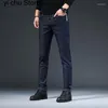 Herenjeans Zwart Skinny Heren Slim Fit Denim met elastische taille voor Korea-stijl potloodbroek Lente Zomer