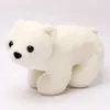 Pequena máquina de ursos brancos jogo infantil Brinquedo de pelúcia boneca urso polar