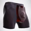 Mutande Boxer Uomo Skinny Traspirante Antisettico U Convesso Rigonfiamento Custodia Elegante Naso Tinta Unita Intimo Sportivo