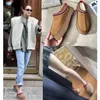 تسمان النعال الخردل أحذية البذور النسائية النعال Tazz Slippers شرائح كلاسيكية Tasman Les Petites Suede Wool Blend Comfit Designer Boots Size 35-45