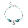 Anklets Ashmita Yoga Shell Anklet i Starfish 2pcs Prezent dla wowna pięknej biżuterii młoda moda