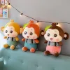 Симпатичная плюшевая игрушка-обезьянка на подтяжках, кукла-обезьянка на большом ремешке