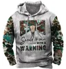 Herren Hoodies Hoodie 3D-Druck Outdoor Street Tops Mode Vintage Übergroße Kleidung Für Männer Casual Langarm Sweatshirts