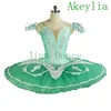 Mint Green Ballet Tutu Professional Khaki Classical Pancake Platter Tutu kjol Nötknäppare Ballet Stage Costume Champagne Esmeralda268i