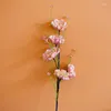 Kwiaty dekoracyjne 1PC sztuczny kwiat symulowany Rhododendron Jedwabny różowy motyl Azalia