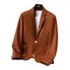 Costumes pour hommes Rose Man Blazer Casual Costume Vestes Mariage Orange 2024 Tendances Hommes Vêtements Bleu Clair Jaune Social Business Work Office