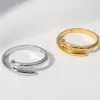 Mode Nagel Ring Frau Luxus Ring Schmuck Paar Liebe Ringe Edelstahl Legierung Vergoldet Prozess Mode Zubehör Nie 270y