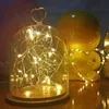 شرائح LED Fairy Lights Copper Wire String 20 2M Holiday Outdoor Lamp Garland Luces for Christmas Tree Wedding Party Decoration252n