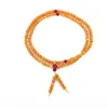 Strand 1 pçs cera de abelha natural buda budista meditação succinite oração grânulo mala pulseira pulseiras feminino masculino jóias 108 contas bijoux