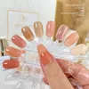 Nagellack gelé gel semi-transparent naken färg nagelgel polera klar rosa fransk gel lack blöt av uv led gel för nagel 230928