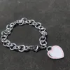 Designer charm bracelet chain for women men heart pendent pink black flame Stainless steel gold plated luxury bracelet Couple bracelet