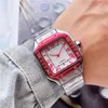 Fashion Full Brand Wrist Watches Men Male Square Style Quartz Tank Steel Metal With Clock CA 119