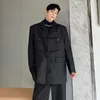 Men's Suits SYUHGFA Slim Blazers Original Design Korean Style Loose Silhouette Detachable Ribbon Shoulder Pad Suit Jacket Trend