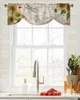 Curtain Vintage Old Spaper Sunflower Dragonfly Window Valance Kitchen Cafe Short Curtains Living Room Tie-Up