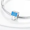 925 Silver för kvinnor charms smycken pärlor halloween stil söt hatt kaninpärlor