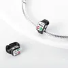 For women charms sterling silver beads Double decker bus beads