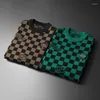 Maglioni da uomo Autunno Maglione di alta qualità Moda invernale Jacquard Pullover casual lavorati a maglia di lusso Maschile Slim Fit di lana 5XL
