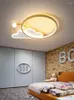 Lustres Plafond LED Moderne Lumière Pour Chambre D'enfant Luminaires Pépinière Enfants Bébé Garçon Fille Chambre Dessin Animé Intelligent