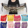 Scene Wear Fashion Belly Dance Belt för Thailand/Indien/Arab Dancer kjol Sexiga Tassels paljetter Midja kedja höft halsduk kvinnor visar kostymer