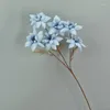 Kwiaty dekoracyjne 6 głowy biały jedwabny sztuczny mały kwiat stół domowy wystrój przyjęcia weselny Materiały Kwiat Materiały Wazon Bukiet Po