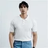 Polos pour hommes été rétro mode boutons d'épissure polo tendance affaires décontracté couleur unie simplicité polyvalent t-shirt à manches courtes