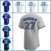 Baseball 27 Vladimir Guerrero Jr. Jersey Matt Chapman Anthony Bass Yusei Kikuchi Bo Bichette Cavan Biggio Chad Green Nate Pearson Yimi Garcia Adam Cimber Personnalisé S-XXXL