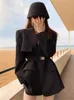 Garnitury damskie unxx czarna sukienka kurtka kobiety wiosenne kurtki eleganckie biurowe damskie płaszcz pasa z długim rękawem garnitur Blazer High Street